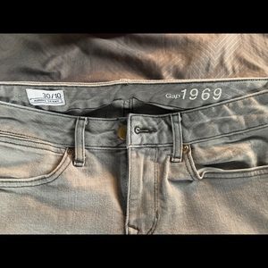 Gap straight leg skinny jeans light grey Jean